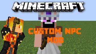 Minecraft Mod Showcase: Custom NPC Mod - Notch mặc váy