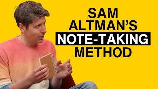 Steal Sam Altman's Genius Note-Taking Method (Pocket Notebook Power!)