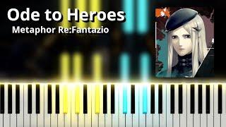 Ode to Heroes - Metaphor: ReFantazio OST (Piano Tutorial)