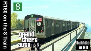 Riding an R160 on the 8 Train - GTA IV