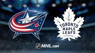 НХЛ/NHL  Торонто (Toronto Maple Leafs) VS Коламбус (Columbus Blue Jackets) Обзор матча