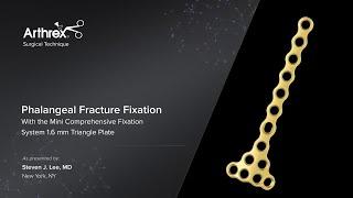 Phalangeal Fracture Fixation With the Mini Comprehensive Fixation System 1.6 mm Triangle Plate