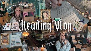 reading vlog  book haul unboxing, annotating, journaling, organizing, the ex hex, & dramione ️