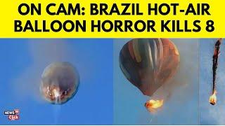 Brazil Balloon Crash Horror: 8 Dead, 13 Injured in Mid-Air Fire Tragedy | Santa Catarina Disaster