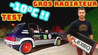 PEUGEOT 205 : Je gagne 10 degrés avec le gros radiateur Flexeo !!!  vidéo comparatifs et tests !!!