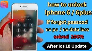 How To Unlock Iphone 6/6 plus Without Password /Without Data Losing