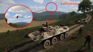 Drone destroy Switchblade to a Command Vehicle - ARMA 3: MILSIM