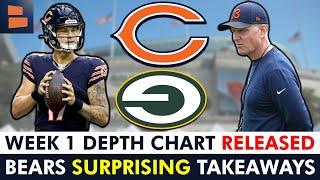 Chicago Bears Release OFFICIAL Depth Chart Before Week 1 | 5 SURPRISING Bears Depth Chart Takeaways