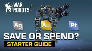 War Robots BEGINNER'S GUIDE #2  | How to get Silver, Gold and Platinum (Ag, Au & Pt)