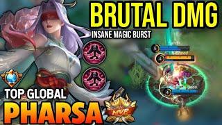 PHARSA BEST BUILD 2023 | TOP GLOBAL PHARSA GAMEPLAY | MOBILE LEGENDS