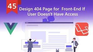 Design 404 Page for  Front-End If User Doesn't Have Access