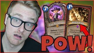 SHIELD SLAM FACE? SILAS DARKMOON OTK (Odd Warrior) | Scholomance Academy | Wild Hearthstone