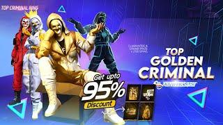 ANNIVERSARY TOP CRIMINAL RING, LESS IS MORE EVENT | FREEFIRE NEW EVENT | FF NEW EVENT | NEW EVENT FF