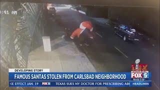 CAUGHT ON CAMERA: Multiple houses targeted during inflatable Santa heist