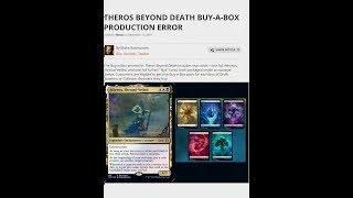 Theros Beyond Death BUY-A-BOX PROMO Production Error