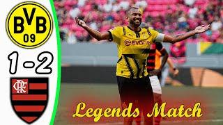 Borussia Dortmund Legends - Flamengo Legends 1:2 - All Goals & Highlights - Tribute to the King Pele