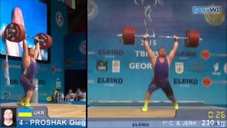 Oleg Proshak in Tbilisi-2015: five attempts