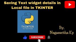 Save Text widget details entered by the user to a local file