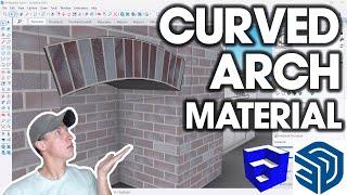 Adding Curved Materials to Objects in SketchUp!