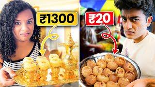 Trying India's Most EXPENSIVE Pani Puri (Golgappe)