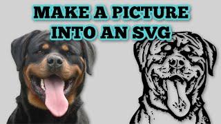 How to turn a picture into an SVG - Pet memorial - family memorial - Decal - Pic to SVG JPG to SVG