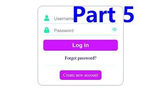 How To Create A Standard Login Form - Part 5/6