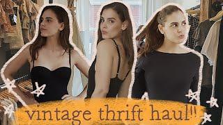 VINTAGE THRIFT HAUL! | bodysuits, dresses, boots, etc.