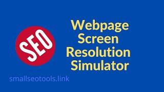 Webpage Screen Size Resolution Simulator Free Online Tool