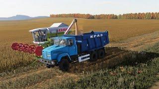 Farming Simulator 22 / Map Koshmak / #122 Cultivation, harvesting soybeans, dsunflowers