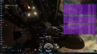 Eve Online Stream Footage - 200+ ship fleet vs T3 PIRAT alliance