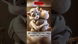 Why did Daddy cat put the steak in his pocket？#trending #animation #kitten #shorts #story #family