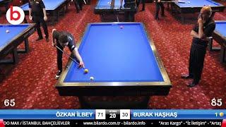 BURAK HAŞHAŞ vs ÖZKAN İLBEY | 22.BİLARDOMAX BALABAN-THEORY HANDICAP 3 Cushion Billiards LEAGUE