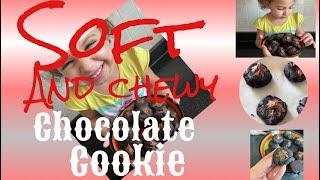 Easy Soft and  Chewy Chocolate Cookie // BAKING VLOG // EgyPino SaraHima Vlog