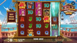 The Dog House Muttley Crew Slot by Pragmatic Play | Pirate Pups with Massive Cluster Wins! RTP 96.5%