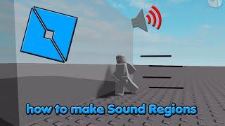 Roblox Studio: How to make Sound Regions (Read pinned/top comment)