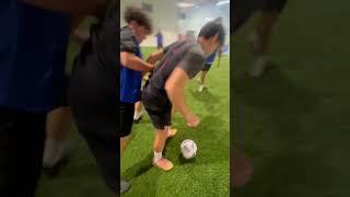 When a freestyler plays football #football #shorts