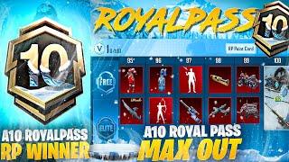 A10 Royal Pass Maxed Out | A10 Rp Winners | Glacier Upgradable Weapon |PUBGM