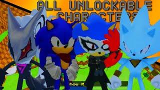 Sonic Freedom Universe V4 - All Unlockable Characters