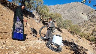 Iran Nomadic life: Jahangir's attempt to bring piped water for herself and her animals