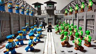 Lego Prison under siege: Police confront zombies in prison