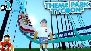 Theme Park Tycoon! Ep. 2: Making First RollerCoaster!! | Roblox