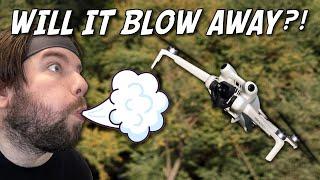 TRYING TO BLOW THE DJI MINI 4 AWAY!!! | How does DJI's newest mini drone handle strong winds?..