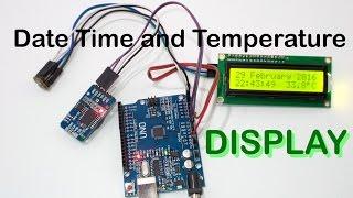 Display Date Time and Temperature using DS3231 RTC and I2C LCD