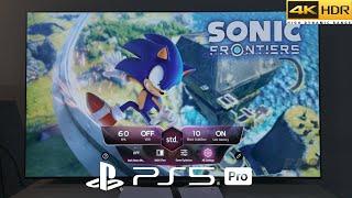 Sonic Frontiers PS5 Pro Gameplay With LG Oled TV 4K HDR 60FPS Test