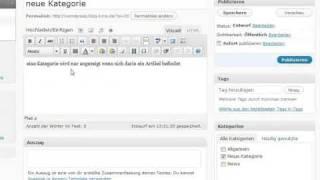 "WordPress Kategorien erstellen