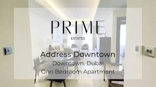 Exquisitely Furnished | High Floor | Astounding 1 Bedroom | The Address Downtown - Prime Estates