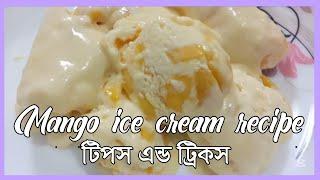 আমের আইসক্রিম বানানোর সহজ পদ্ধতি// Mango icecreem recipe//cooking blog by Salma