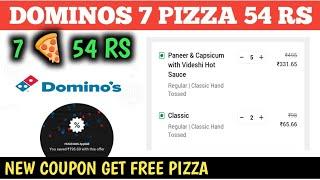 dominos 7 pizza 54 rs || dominos coupon code today || domino's offers