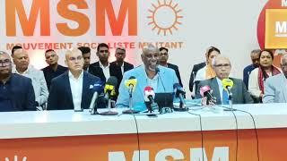 Premier conférence de presse du MSM au Sun Trust après sa défaite aux dernières élections générales