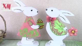 Пасхальные кролики своими руками/ DIY Easter bunnies. ХоббиМаркет